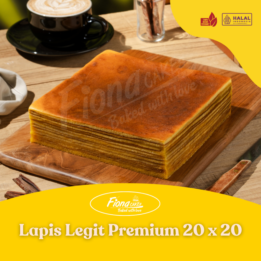 

Fiona Cake's Lapis Legit Original Premium 20x20 Makassar