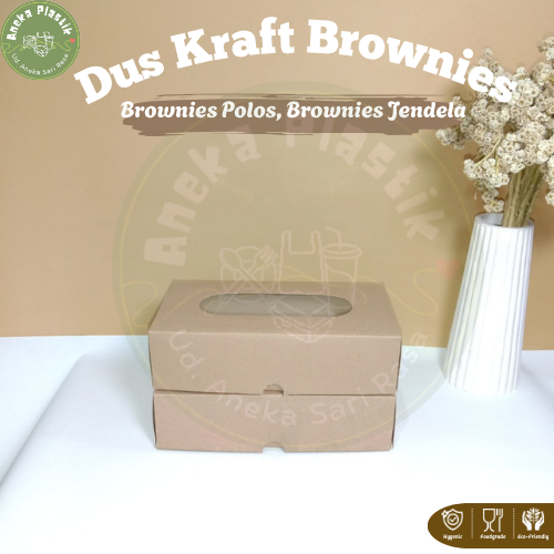 

Dus 20x10x5 Box Bolu Fudgy Brownies Sate Taichan Bolen Dus Kraft Murah Premium