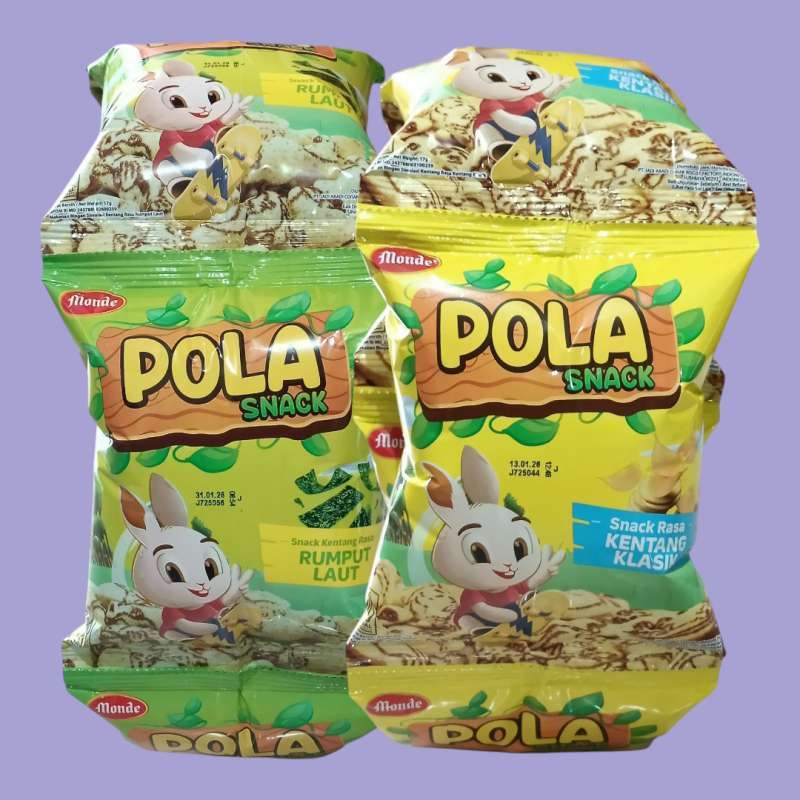 

Monde Pola Snack Kentang Rasa Kentang Klasik / Rumput Laut / Balado Sachet 17gram