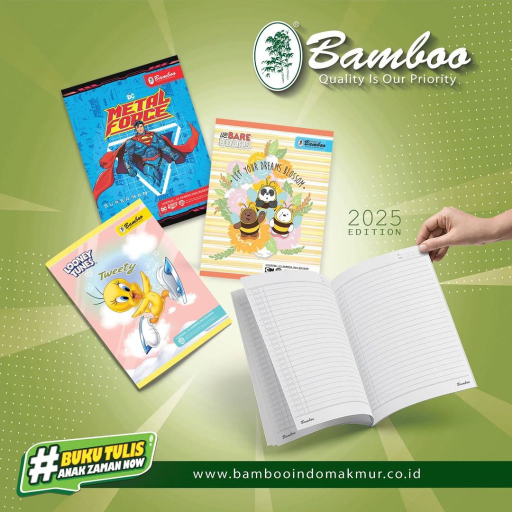 

Buku Tulis Bamboo 38lbr 1pak/10buku
