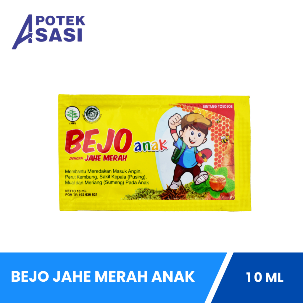 

Bejo Jahe Merah Anak - 1 Sachet @ 10 Ml (ED 1/2026)