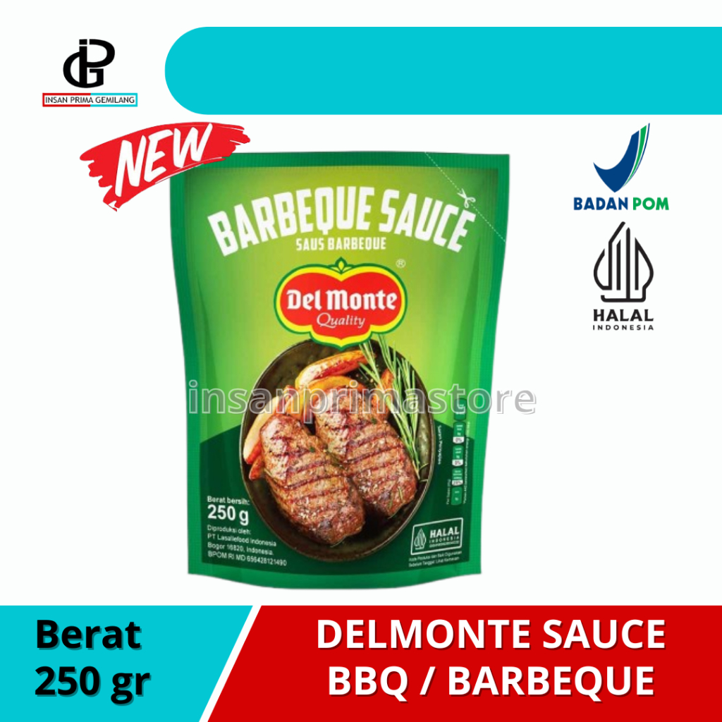 

DELMONTE Sauce BBQ / Barbeque Sauce / Saos BBQ 250 gr Del Monte Pouch