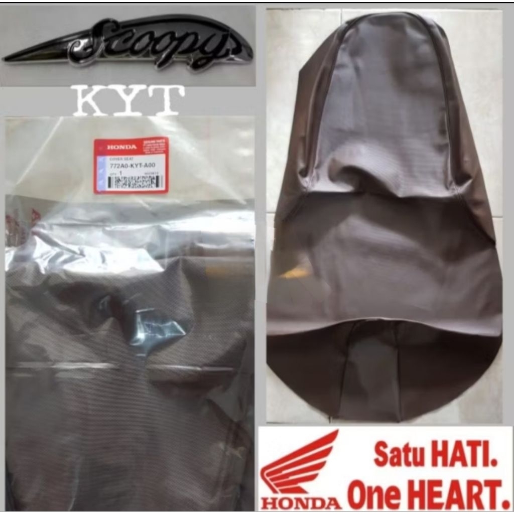 LAPIS JOK / KULIT SADEL KYT COKLAT SCOOPY LAMA / KARBU ( 2010 - 2013 ) KUALITAS ORIGINAL HONDA