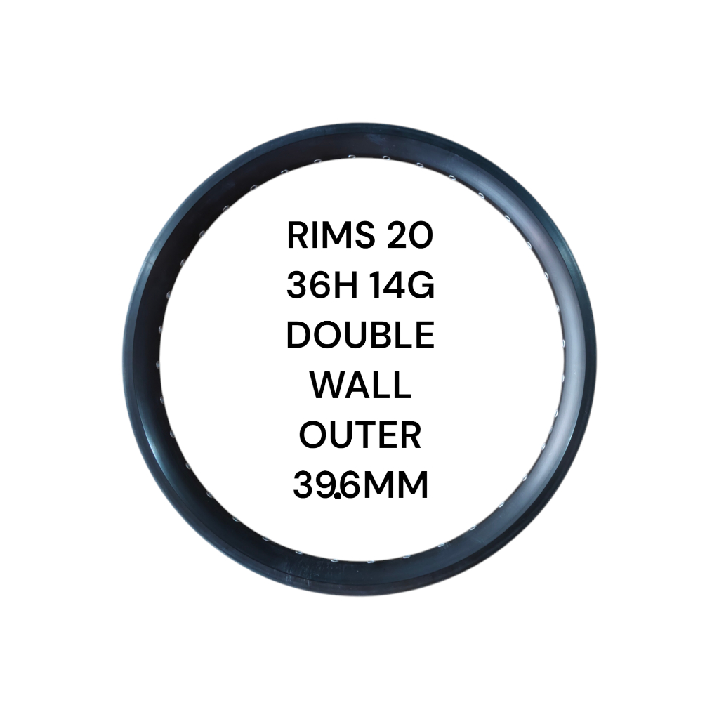 RIMS VELG BMX 20" 36 HOLE DOUBLE WALL EYELET TAIWAN