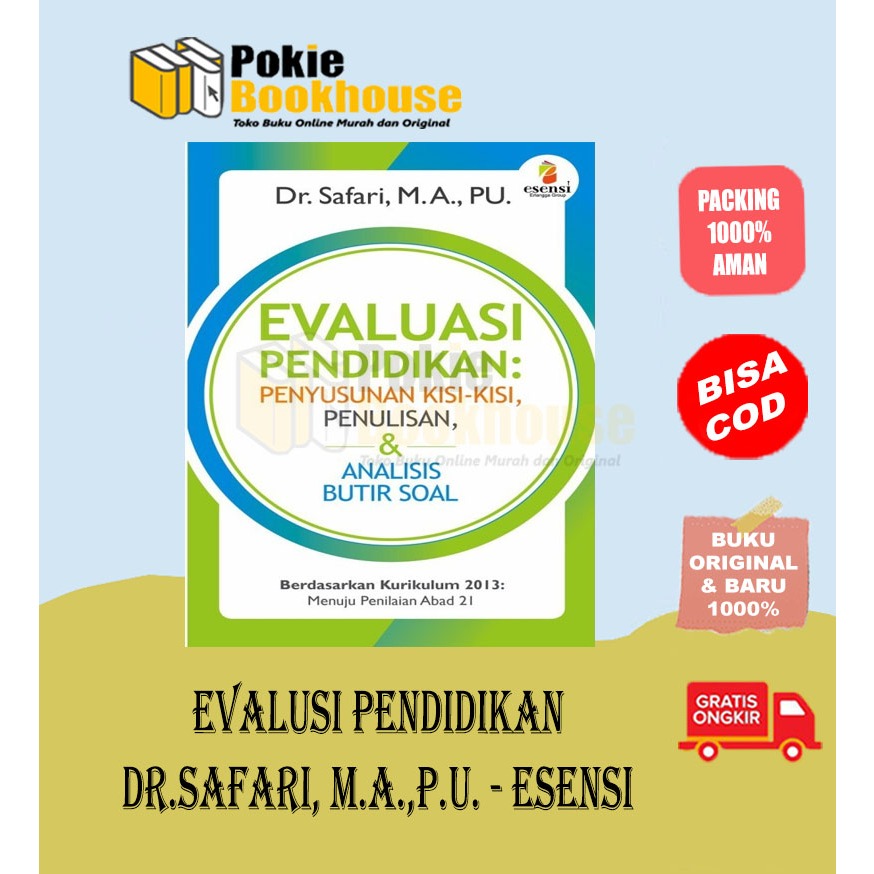 BEST SELLER EVALUASI PENDIDIKAN -DR. SAFARI, M.A., P.U. - ERLANGGA