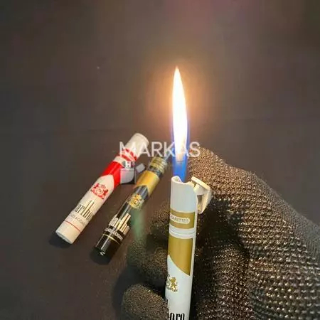 Korek Api Gas Model Rokok Marlboro – Slim Lighter Refillable Api Biru Unik Mini