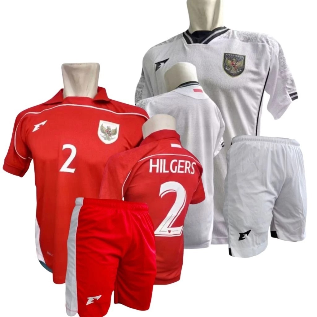 PREMIUM SETELAN BAJU CELANA JERSEY BOLA TIMNAS INDONESIA TERBARU 2025 ERSPO HOME AWAY GRADE ORIGINAL