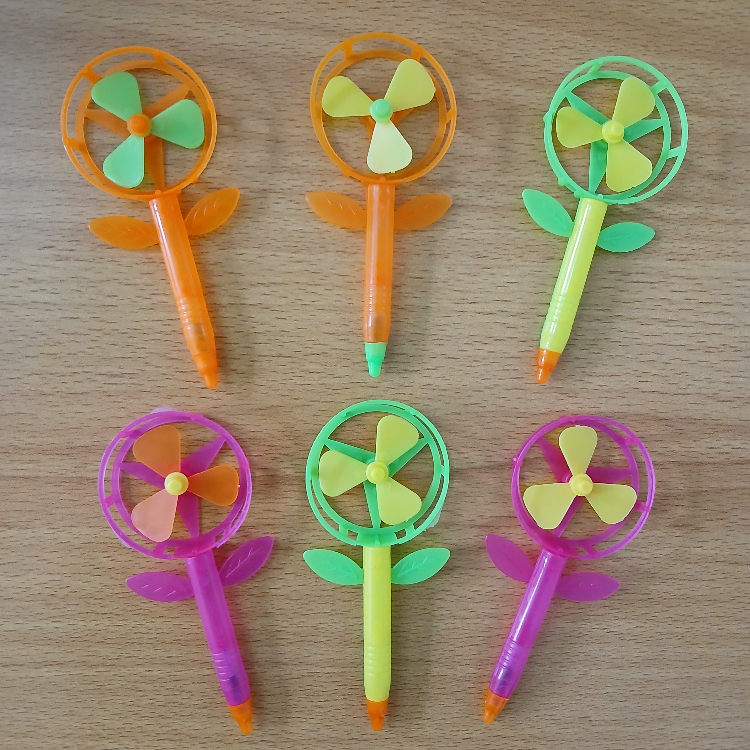 GROSIR ISI 20 PCS MAINAN ANAK PULPEN KIPAS KINCIR ANGIN (SMT WINDMILL BALLPOINT XMD013680)