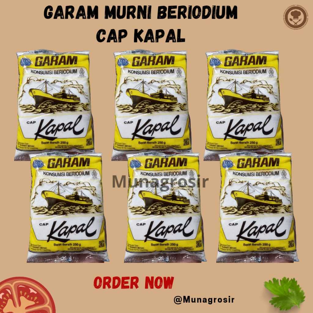 

Garam Dapur Cap Kapal 250 Gram Best Seller