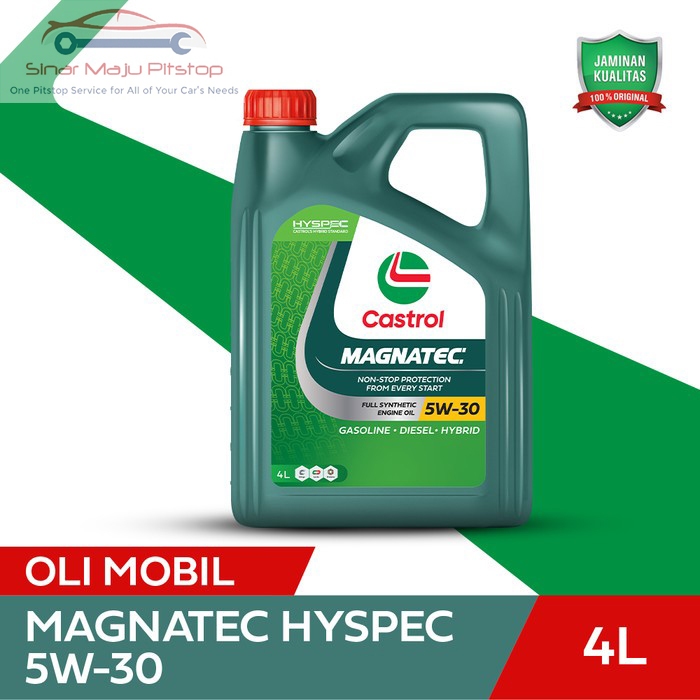 Oli Mesin Mobil HYBRID & Bensin Modern - CASTROL MAGNATEC HYSPEC 5W-30 FULL SYNTHETIC ENGINE OIL API
