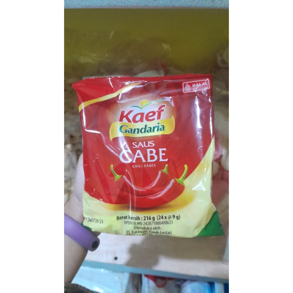 

kaef saos cabe gandaria sachet