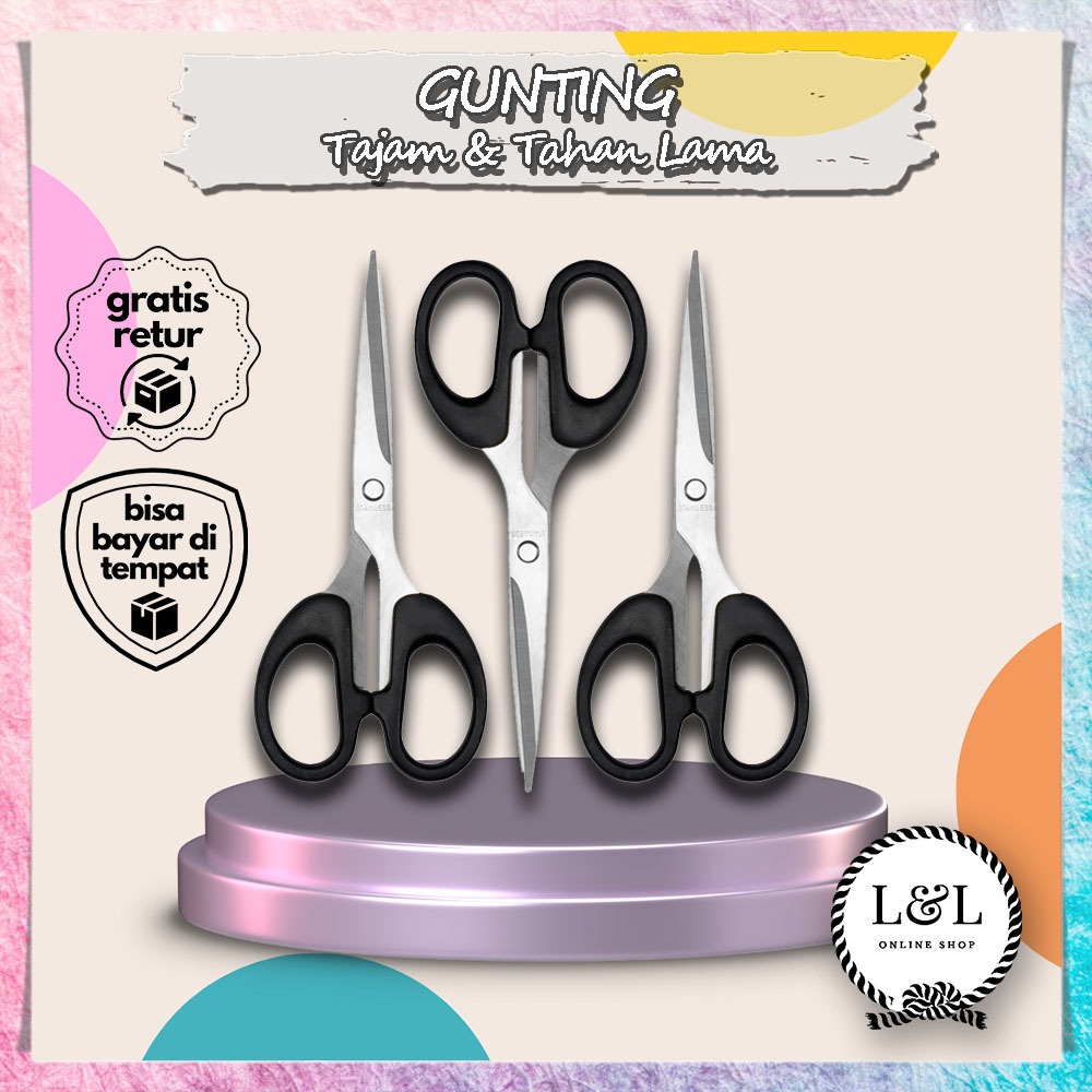 

Gunting Serbaguna Tajam Dan Awet Tahan Lama Gunting Stainless Anti Karat Bahan Berkualitas Super Tajam Multifungsi