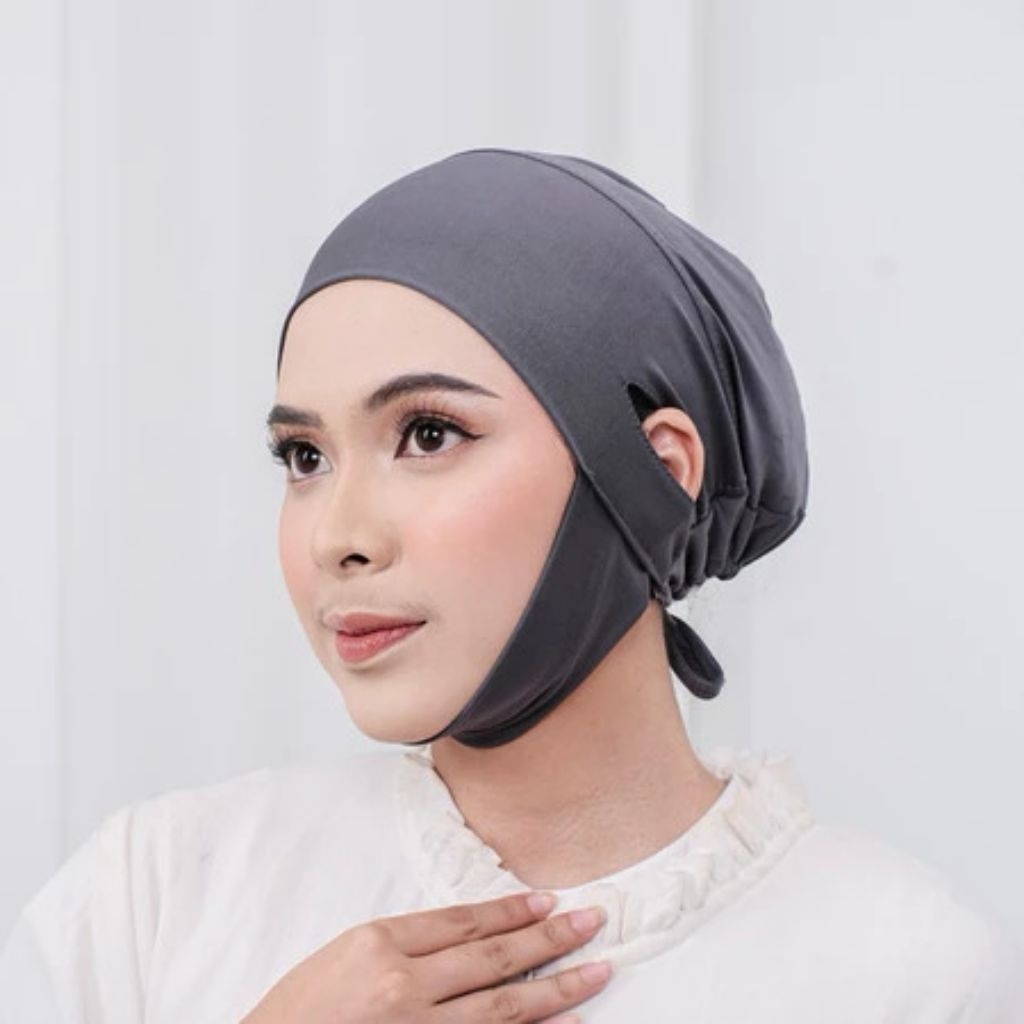 Ciput Dagu Lubang Telinga Spandex Ciput Dagu Anbu Antibudeg Bolong Telinga Ciput Dagu Anti Budeg Bol