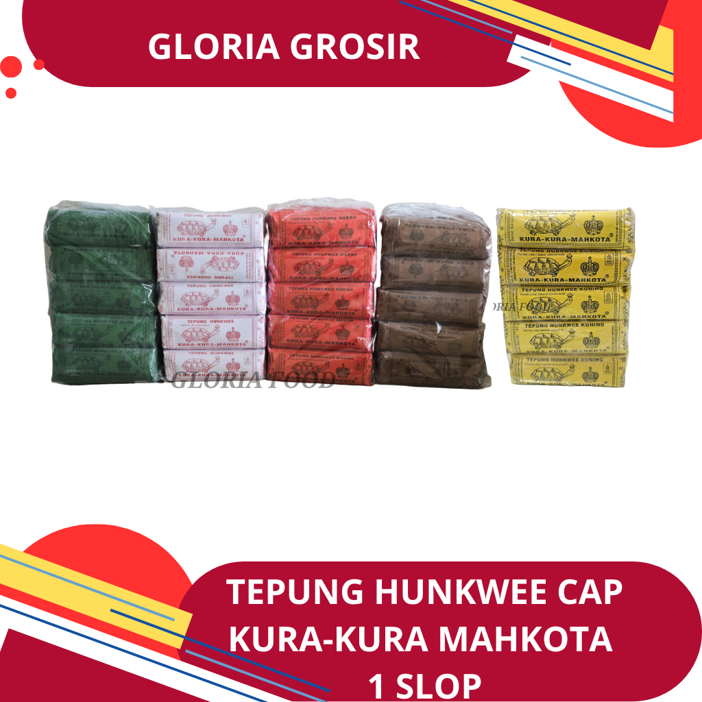 

TEPUNG HUNKWE cap KURA KURA - 1 pak isi 10 pcs @ 95 gram