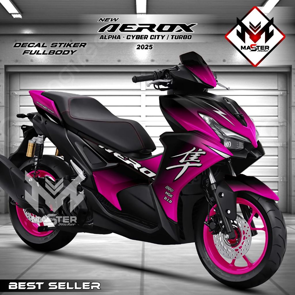 Terlaris - Stiker Full Body Aerox Alpha Stiker Motor Aerox Turbo Cyber City Fullbody - Decal Sticker
