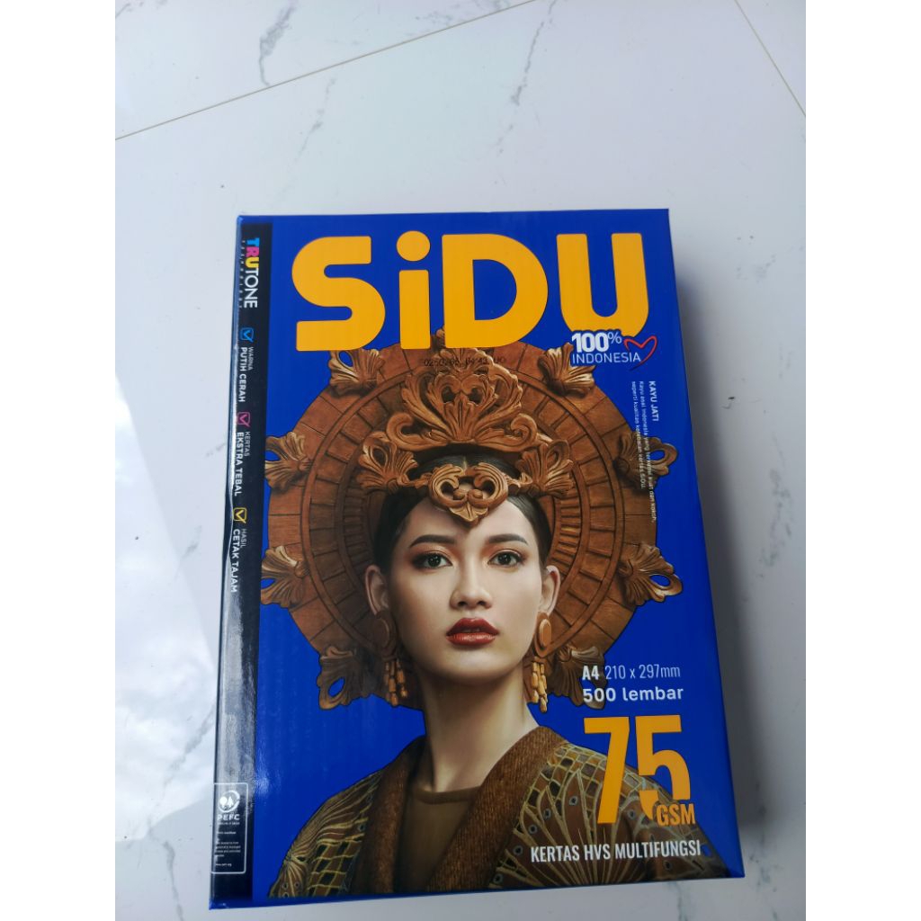 

Kertas HVS A4 SIDU 75 GSM