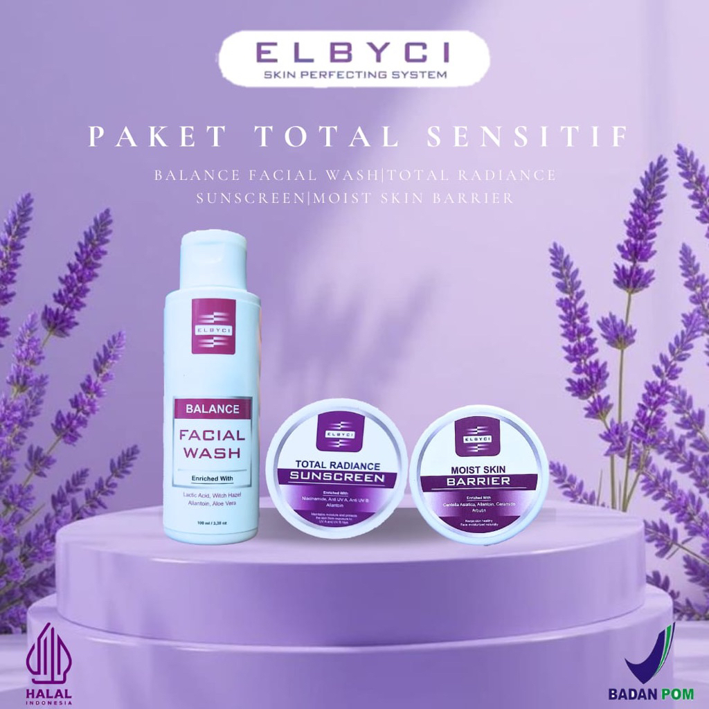 PAKET NORMAL MOIST SKIN BARIER (pengganti platinum) ELBYCI SKINCARE OFFICE PUSAT