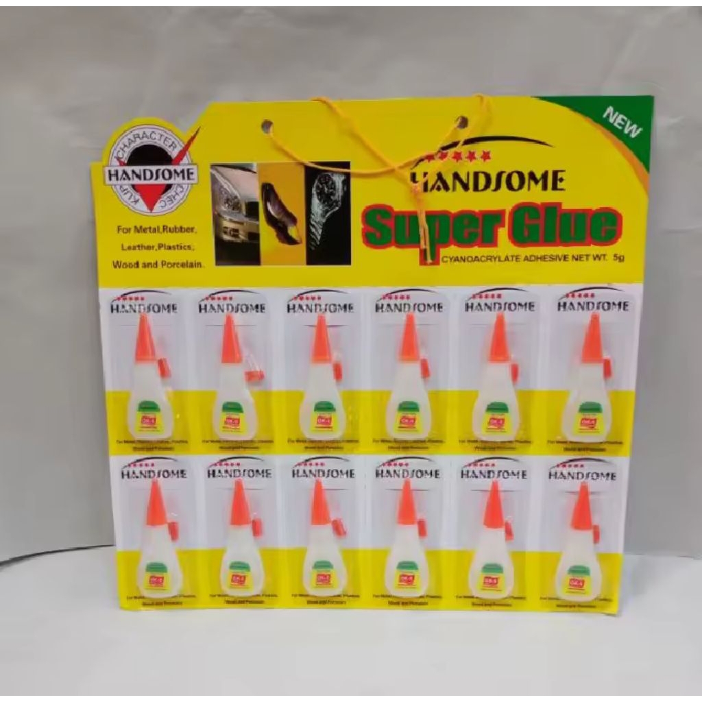 

Lem super glue 1 renceng isi 12 pcs - perekat serbaguna berkualitas