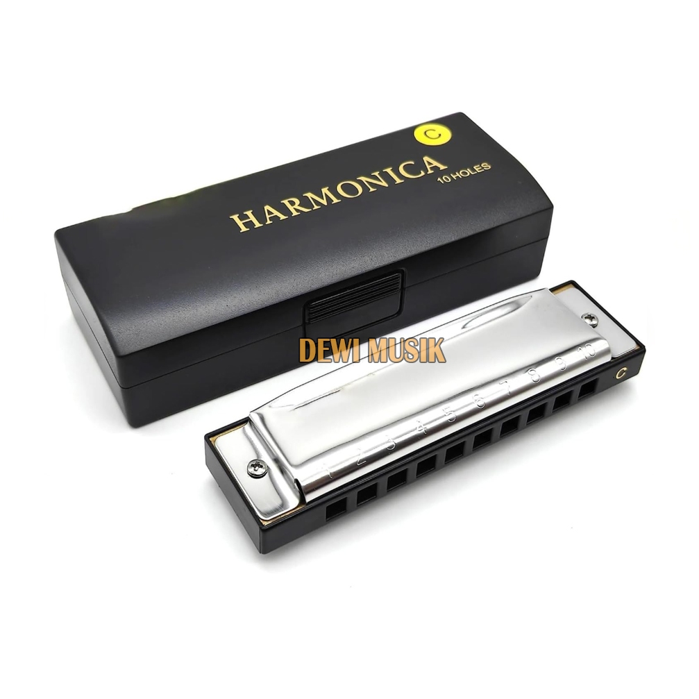 HARMONIKA EASTTOP 20 TONES BLUES 10 LUBANG  KUNCI C A G AM868 / HARMONICA (SC2739)