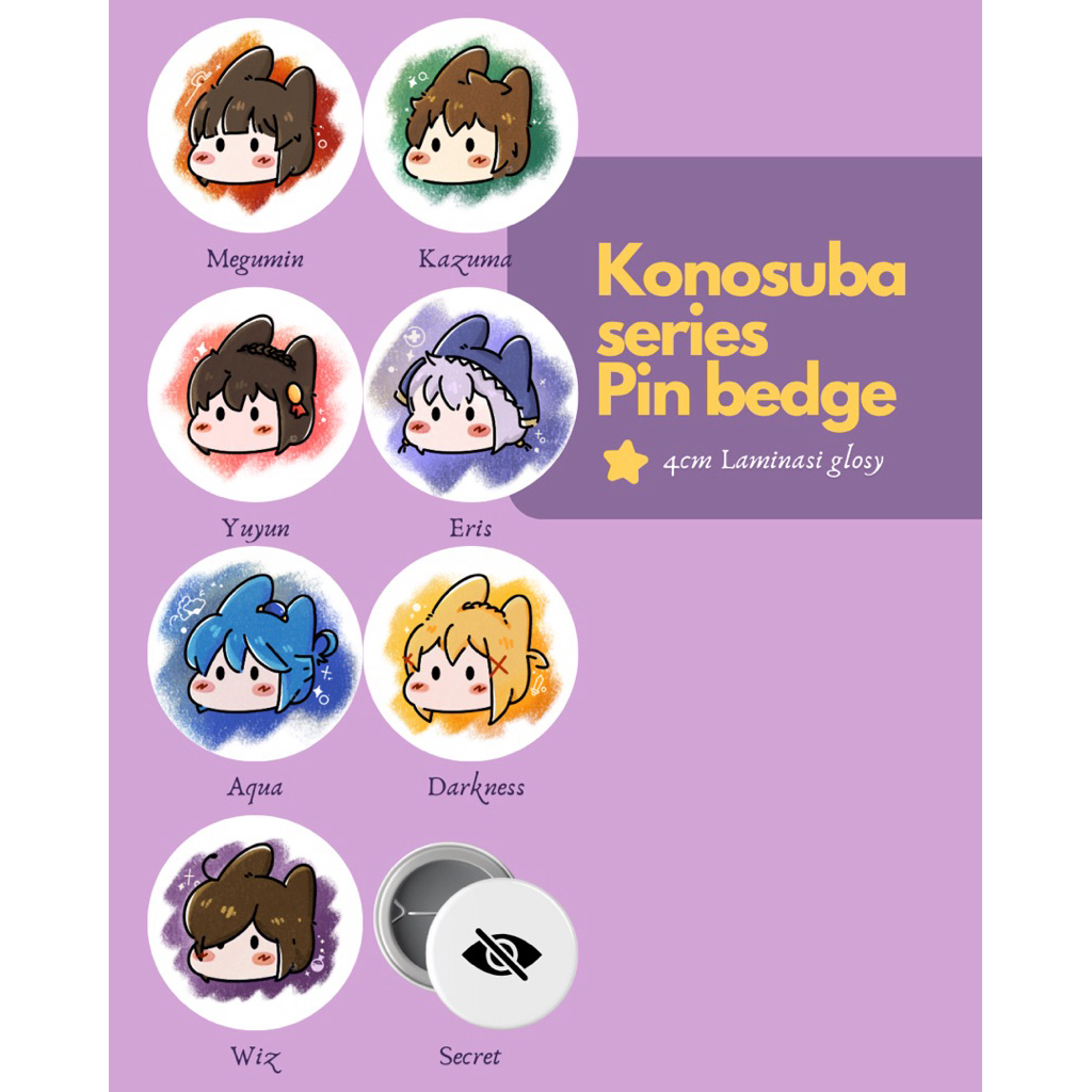 Konosuba Pin Bedge