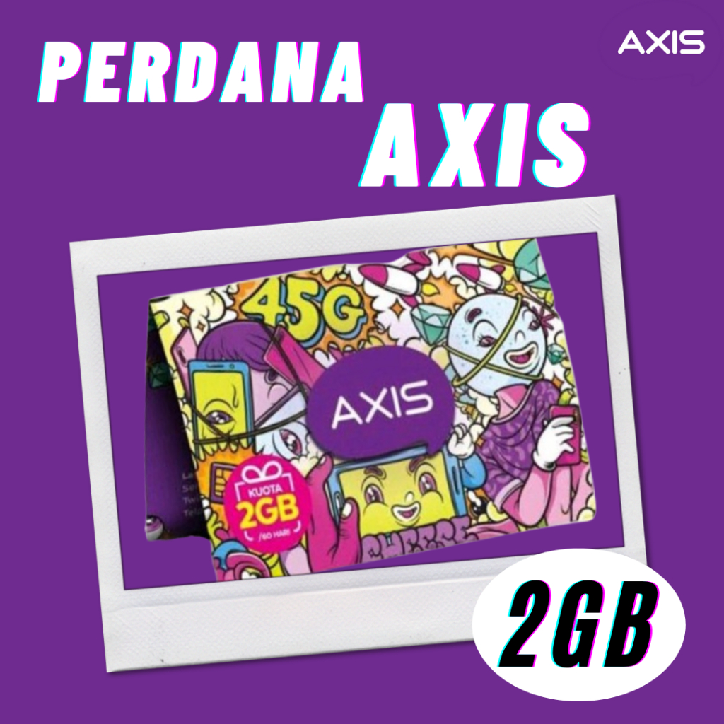 Kartu Perdana Axis 2GB / 30 hari