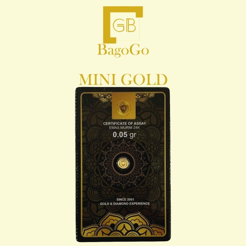Flash Sale.. Logam Mulia MiniGold 0,05G / 0,05 Grm LM Terbaru dari MiniGold
