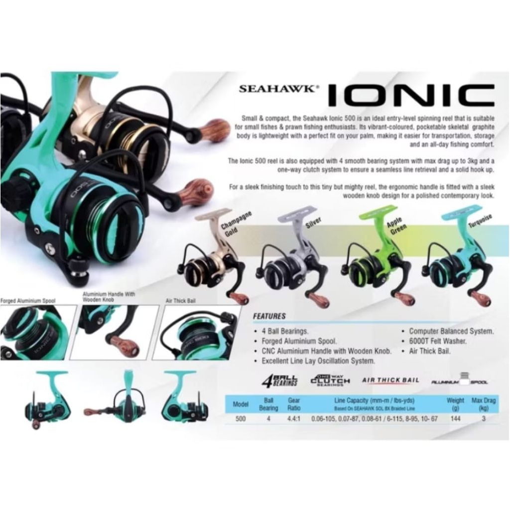 REEL SEAHAWK IONIC 500