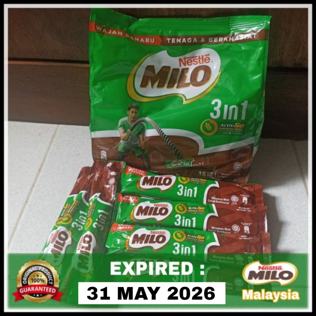 

Milo Stick 3in1 - Milo Sachet - Milo Malaysia (satuan)