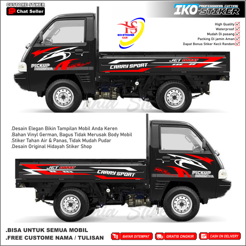 Stiker Mobil Pick Up Coolt T120SS Stiker Stripping Mobil Pick Up Stiker Mobil Pick Up Coolt T120