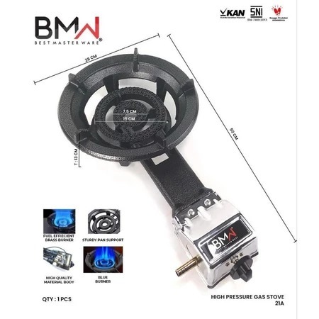 UnikOfficial - Kompor Cor Mata Seribu Merk BMW Kompor Gas Cor Tungku Satu