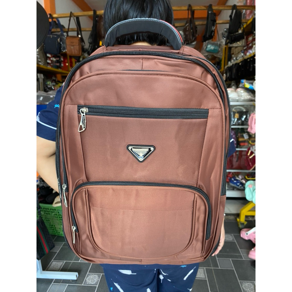POLO STAR - Tas Pria Ransel Laptop Jumbo Expanding Tas Travel Polo Ransel Mudik Anti Air