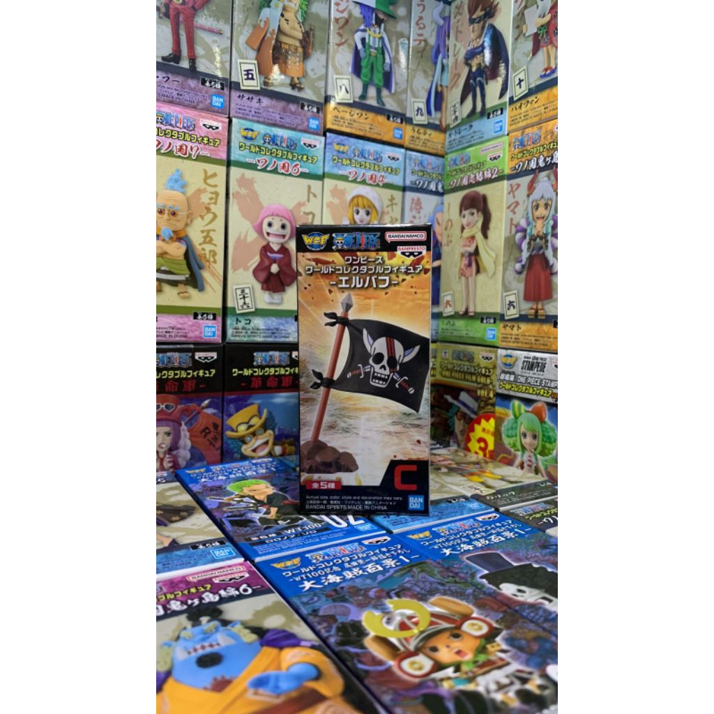 WCF Elbaf Flag Shanks Pirates One Piece Figure | Bendera Red Hair  Jolly Roger Kid Brogy Dorry Premi
