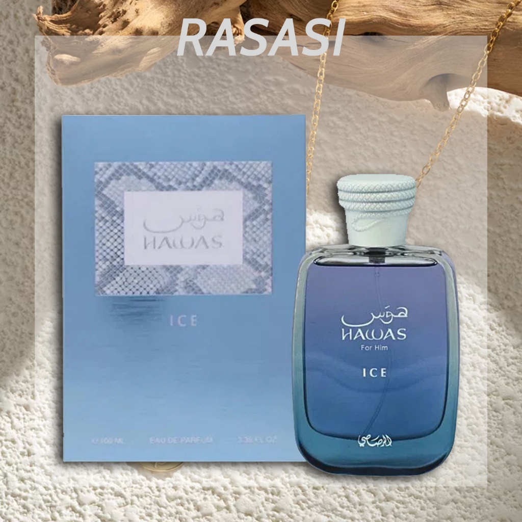 Rasasi Hawas Ice/Rasasi Hawas/Rasasi Hawas Ice For Him Edp For Men 100ml/Rasasi Its Essential/Hawas 