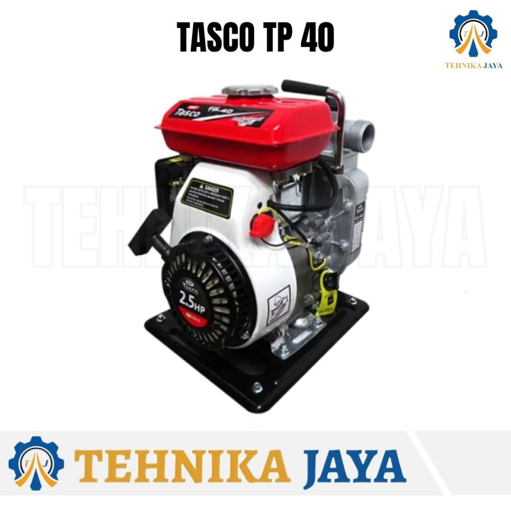TASCO Pompa Air Bensin TP 40 Alkon 1.5 Inch PLUS Converter 1 Inch 4tak