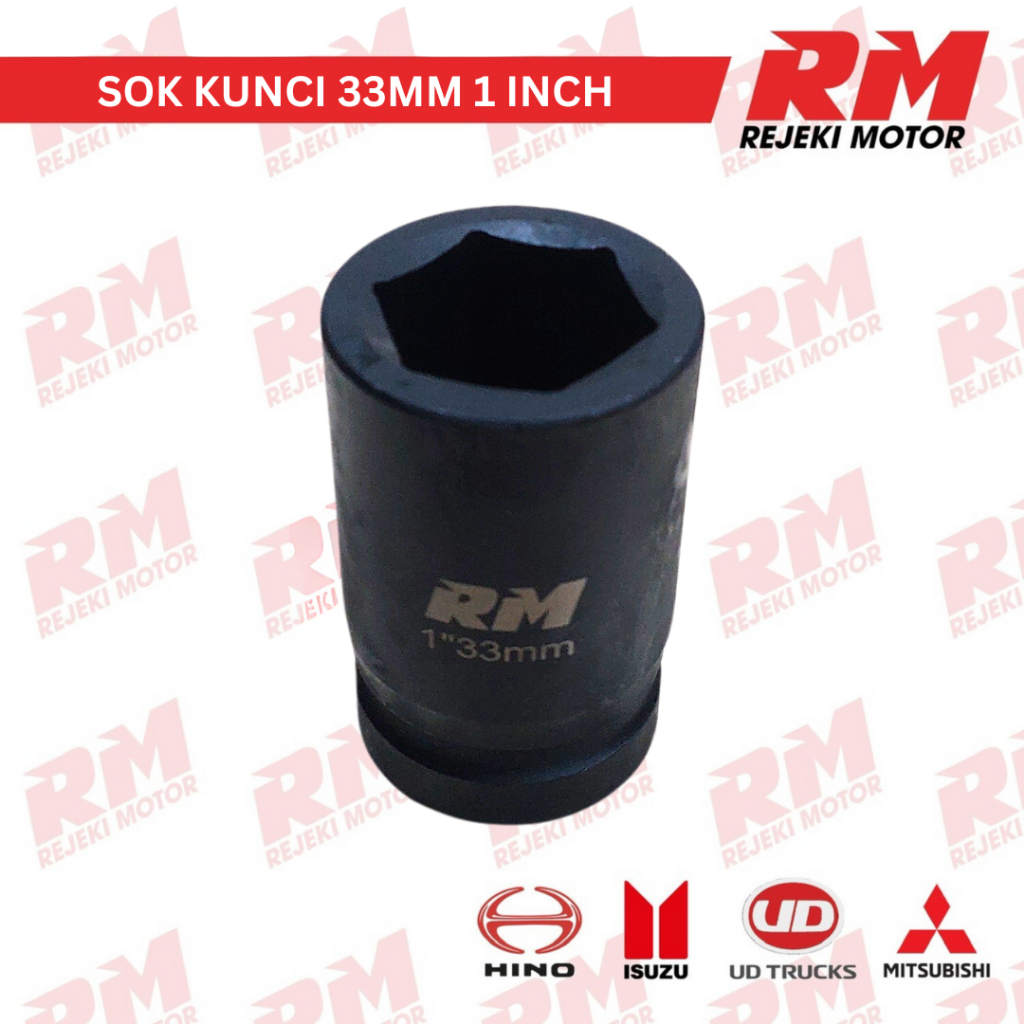 MATA SOK IMPACT 33 MM KUNCI SOCK RODA TRUCK 1 INCH 33 MM KUNCI SHOCK RODA TRUCK IMPACT 33