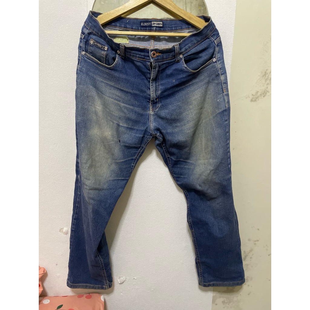 Preloved Celana Panjang Pria Eldest Jeans Kancing Polos