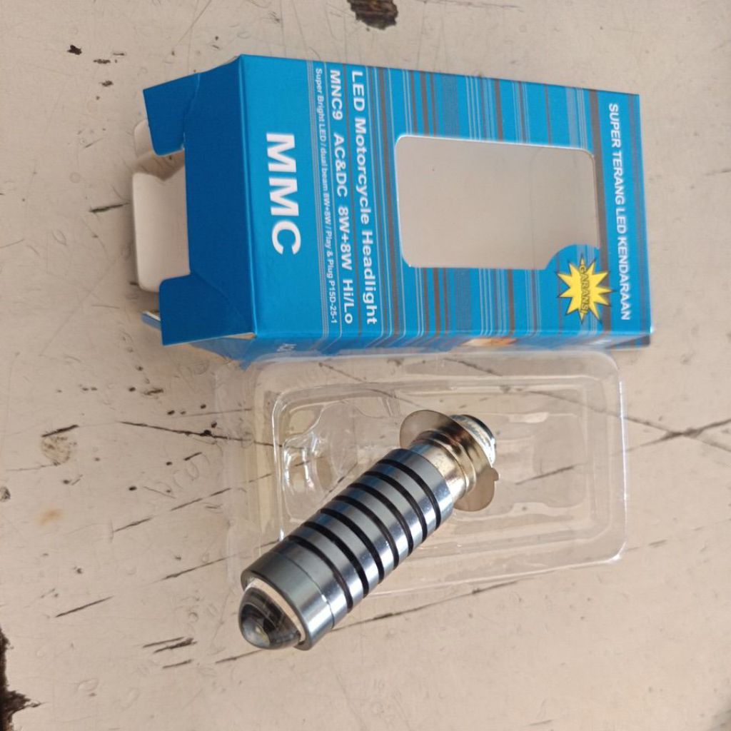 bola lampu depan motor led putih