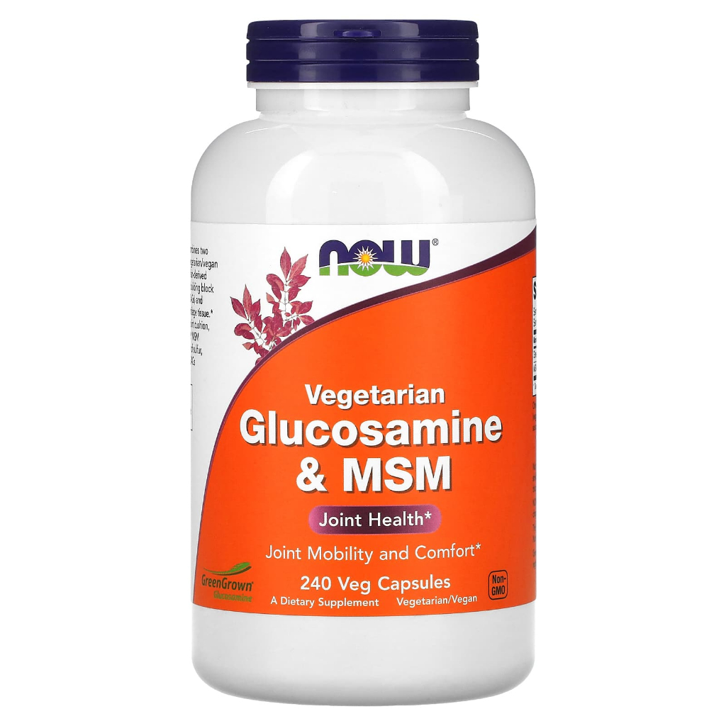 NOW Foods Vegetarian Glucosamine & MSM 120 240 Veg Capsules
