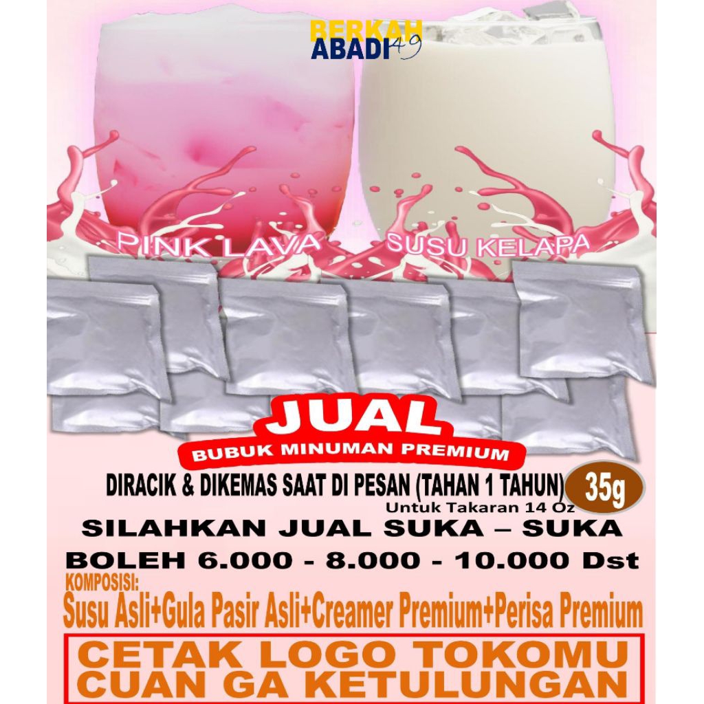 

Bubuk minuman Premium,Minuman Kekinian untuk di jual lagi di Caffe Warung Atau di Repack Untung melimpah