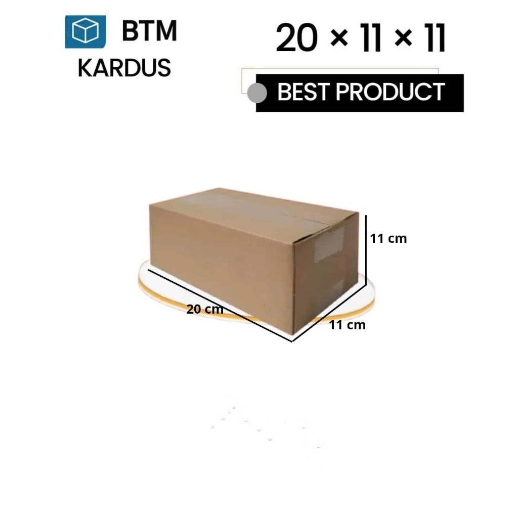 

kardus packing murah ukuran 20x11x11