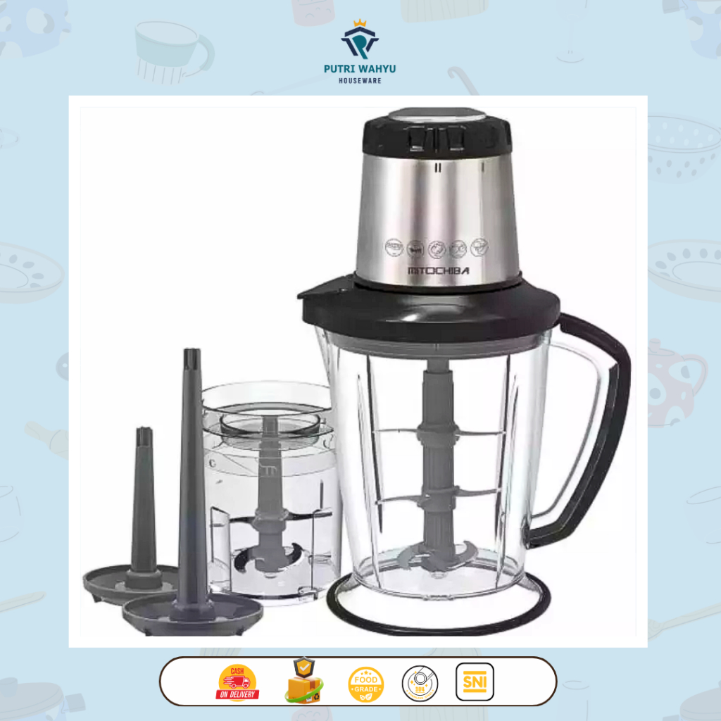 Mitochiba Chopper CH 200 2 Liter | Blender Daging Mito CH200 Coper Bumbu Triple Blade Food Processor