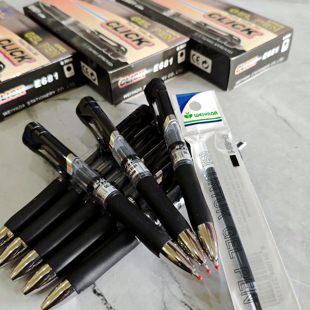 

ECER ( 1 PCS ) Gel Pen Click Weiyada E681