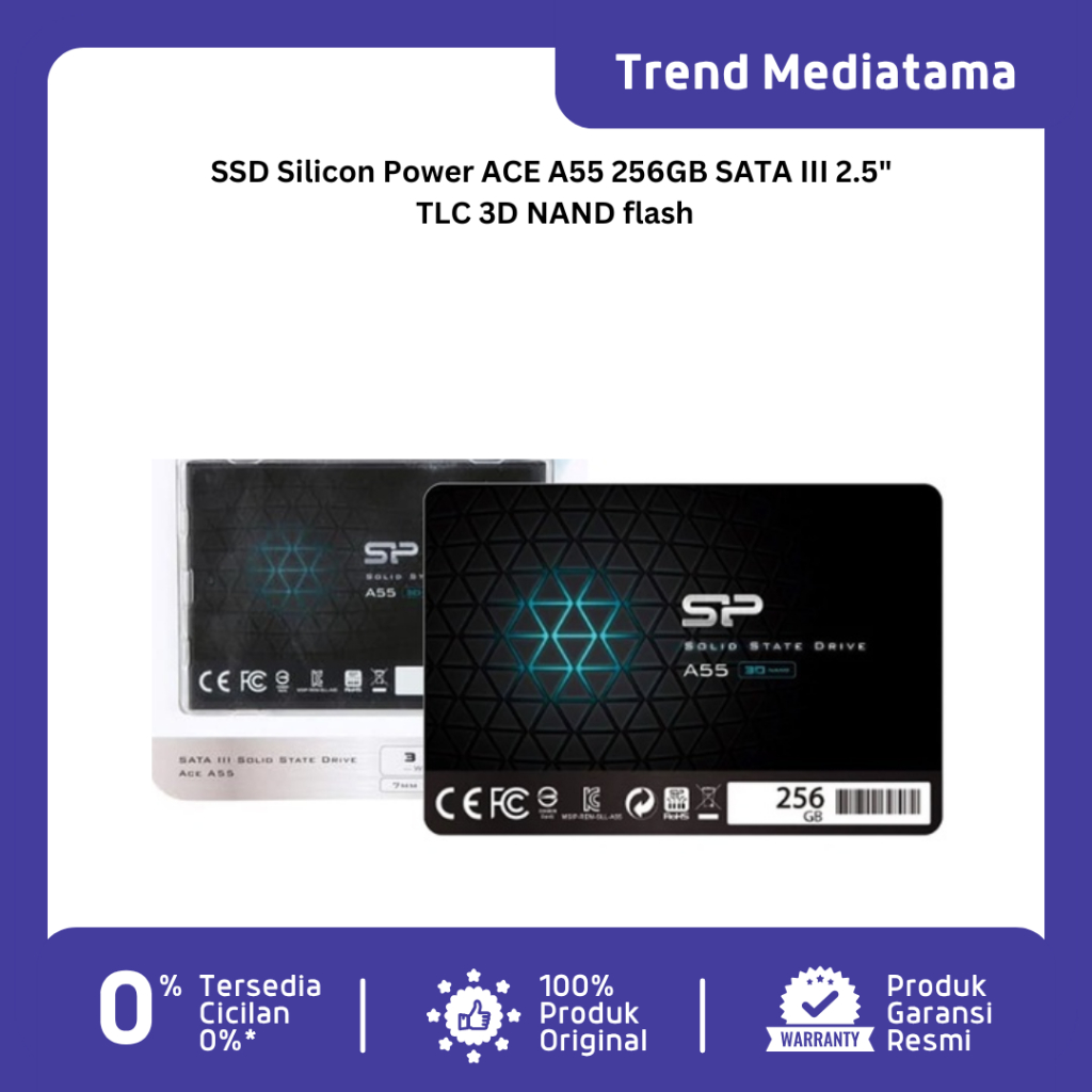 Silicon Power SSD 2.5" ACE A55 256GB SATA III 3D TLC