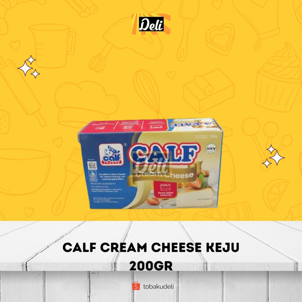 

Calf Cream Cheese 200gr Keju Isian Roti Cream Cheese