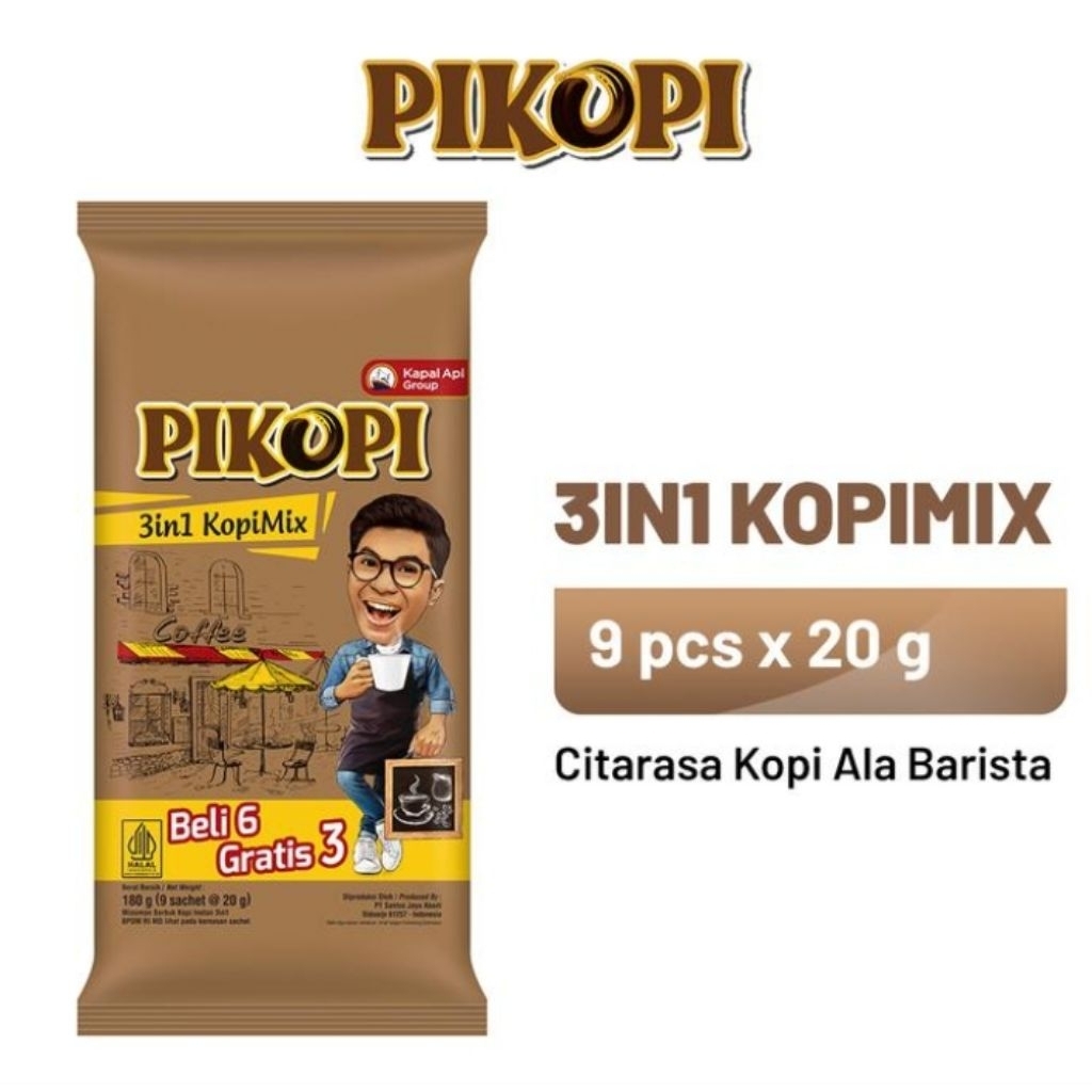

Pikopi Kopi Mix 1 Pack ( 9 x 20 gr)