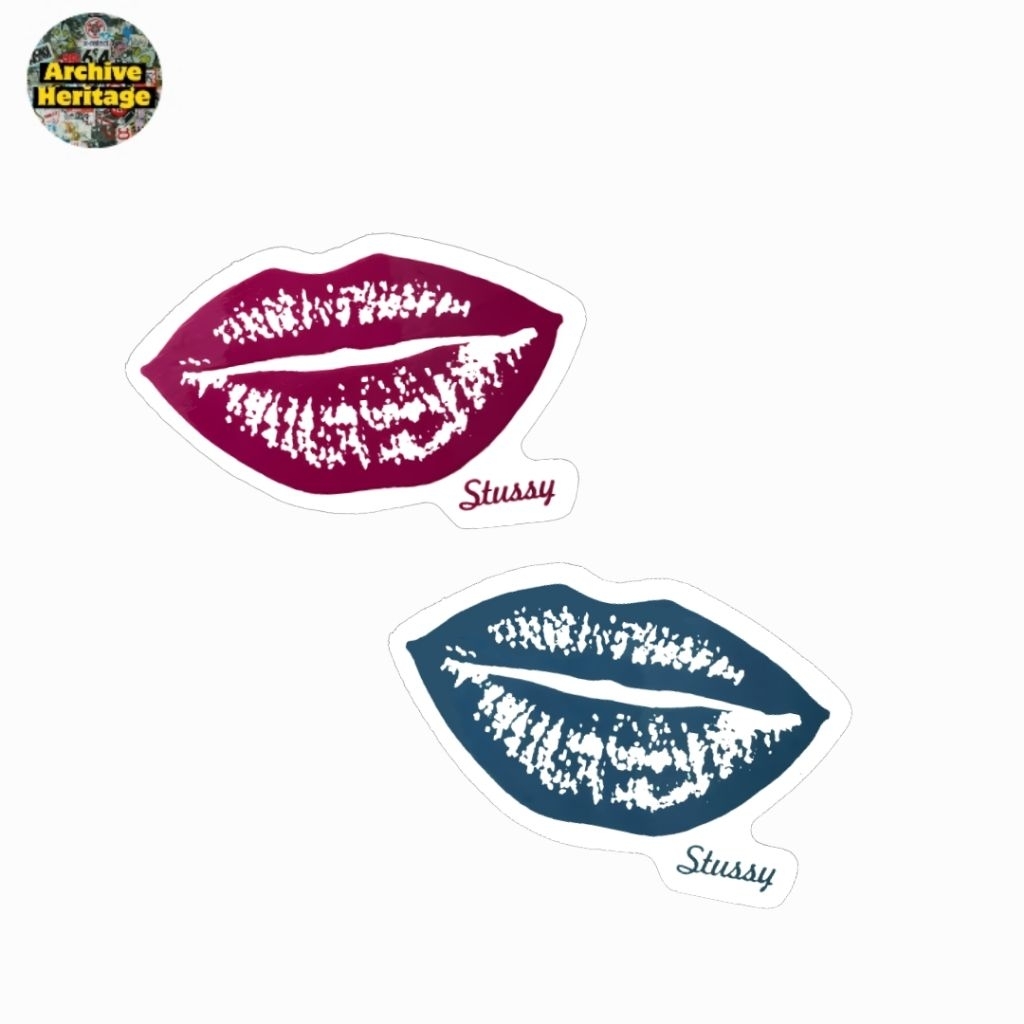 

sticker Stu55y lips graphics streetwear stiker