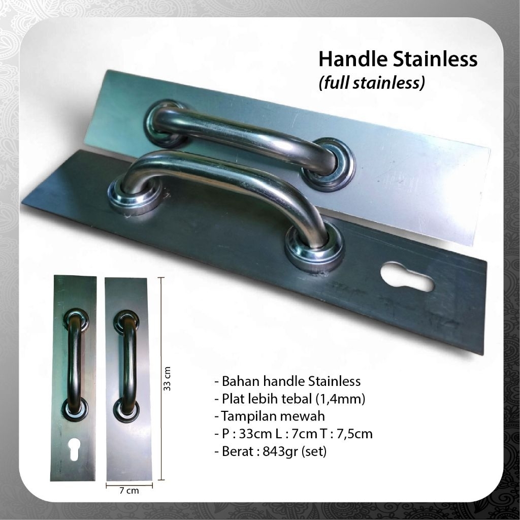 Handle Full Stainless Folding Gate