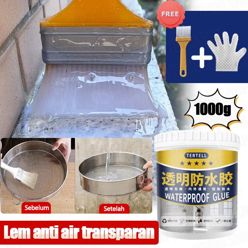 Lem Anti Air Anti Bocor Lem Bening Transparan Lem Waterproof Super Kuat Anti Bocor Atap Rumah Tahan