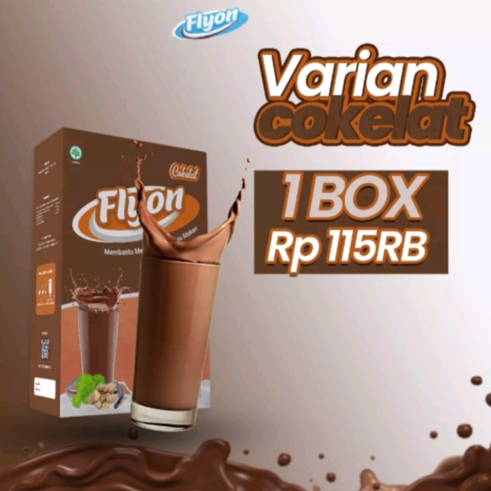 

DISKON 1 BOX!!! Susu Flyon Coklat Susu Penggemuk Badan Dan Penambah Nafsu Makan Original