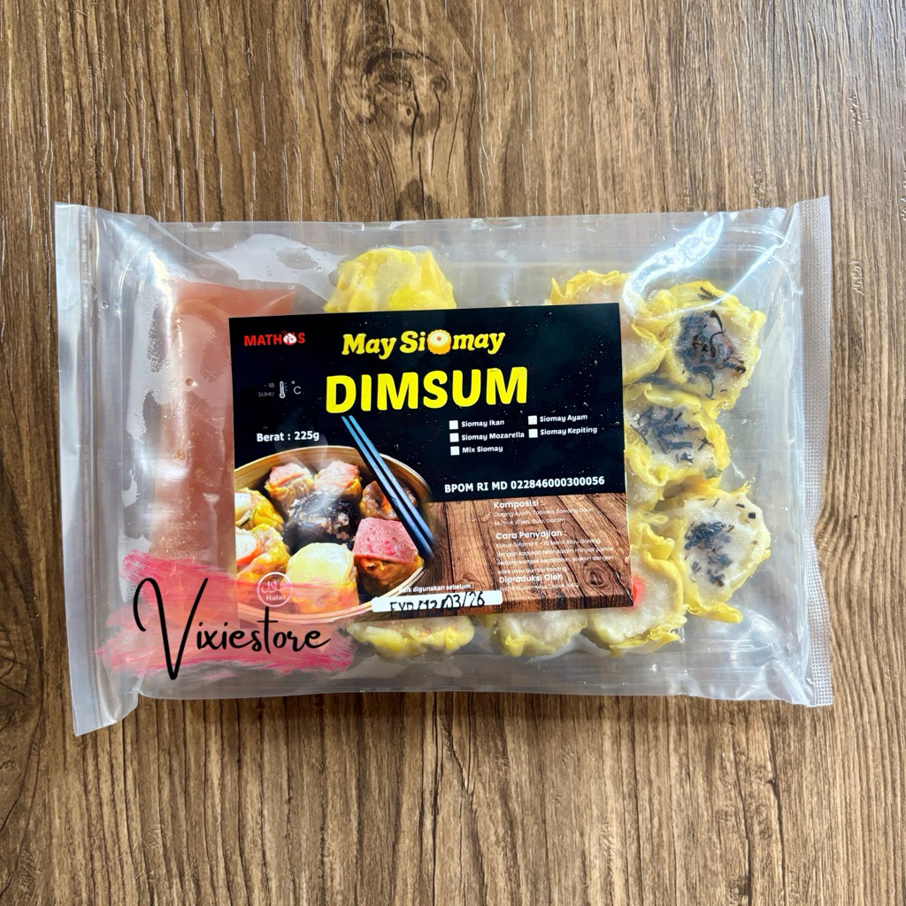

Mathos Dimsum Ayam Mini Mix Topping Isi 15 Free Saus 225gr